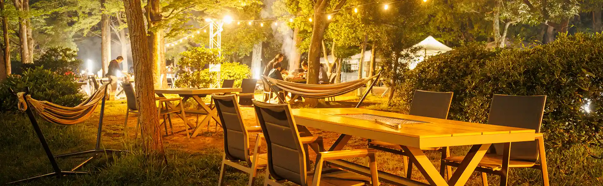 森のバーベキュー